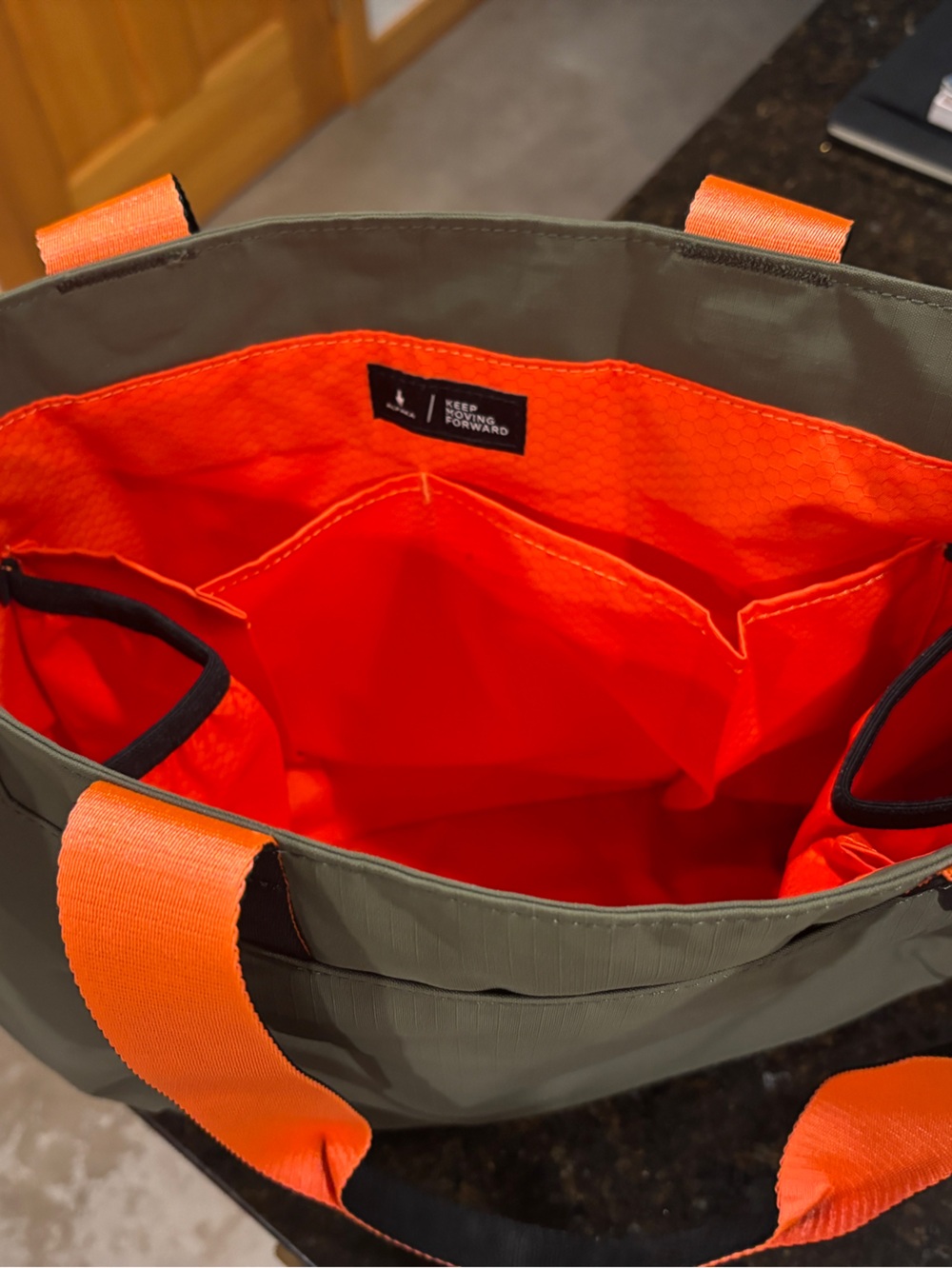 Alpaka Elements Olive & Orange Tote Bag